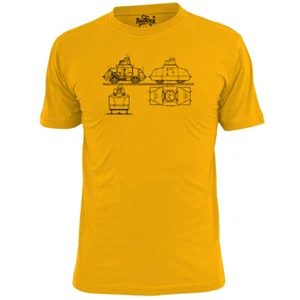 Camiseta para hombre con estampado blindado de tren de billar - Imagen 1 de 3