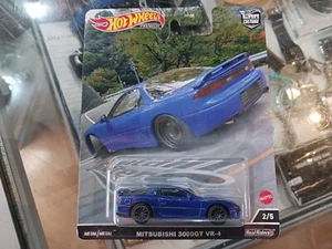Hot Wheels Premium Mountain Drifters Mitsubishi 3000GT VR-4 Blue - Picture 1 of 10