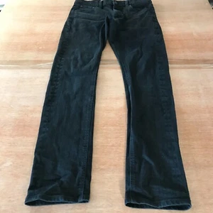 Jil Sander Uniqlo Skinny Jeans Women 26 Black Mid Rise Selvedge Stretch - Picture 1 of 14