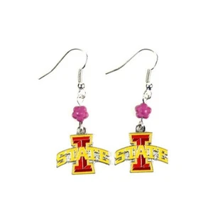 Iowa State Cyclones NCAA Sophie Style Dangle Earrings - Picture 1 of 1