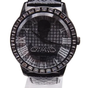 DAD GARSON Watch Skull Joe Design Men's Genuine Analog Quartz Black From Japan - Picture 1 of 10