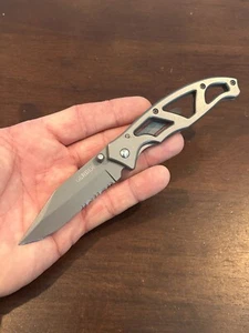 Gerber Paraframe I Knife Frame Lock Combo Serrated Edge Blade A21PC - Picture 1 of 8