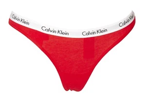 CK CALVIN KLEIN Damen Stringslip Elastische Hose mit Logo Artikel D1617E THONG - Bild 1 von 7