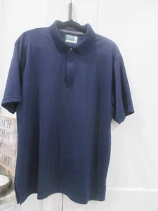 Navy Blue Short Sleeve Collared Shirt XL Ben Hogan Performance - Picture 1 of 5