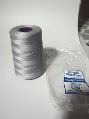 Coats & Clark 534 Silver O.N.T. 3 CORD Mercerized Cotton Thread 12,000 Yds  - Image 1 of 4