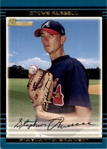 2002 BOWMAN DRAFT PICKS & PROSPECTS - RC #BDP79 STEVE RUSSELL ATLANTA BRAVES