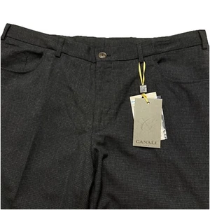 NWT $495 Canali Impeccable Wool Flat Front Dress Pants Men’s  Sz 37 X 34 - Picture 1 of 16