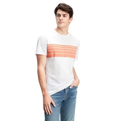 Camiseta de hombre GAP Everyday a rayas en el pecho 100 % algodón manga corta cuello redondo Foto 1 de 2