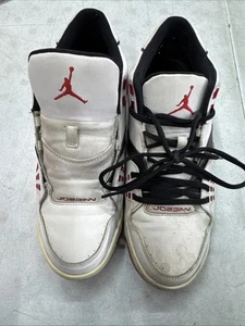 Scarpe Nike Air Jordan Flight 23 bianche/rosse da uomo taglia 10,5 US - Foto 1 di 5