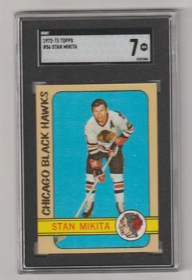 1972 Topps #56 Stan Mikita SGC 7 - Image 1 of 2