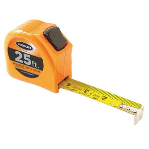 KESON PGT181025V Tape Measure,1 In x 25 ft,Orange,In/Ft 22N885 - Picture 1 of 1