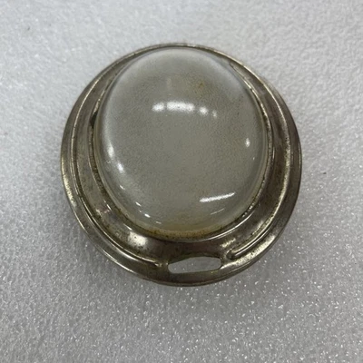 Bisel y lente de luz domo interior vintage de 1920 y 1930 - Tal vez Packard / Rat Rod Foto 1 de 4