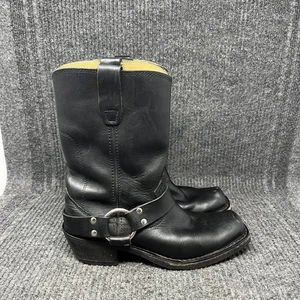 Durango 10" Harness Stiefel Motorradfahren zum Überziehen schwarz Leder Damen 7,5 M - Bild 1 von 8