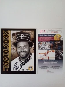 Bill Madlock Signed Oversized Trading Card JSA -# - Picture 1 of 4