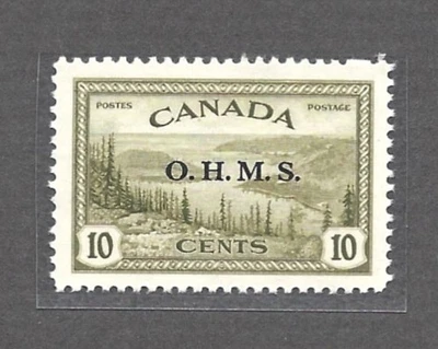 Canada Stamp #O6, Official, Ten Cent Great Bear Lake, OHMS, MNH, VF, CV $9 - Image 1 of 2