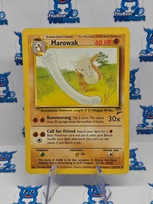 Marowak - 52/130 - Pokemon Base Set 2 MP  - Image 1 of 2