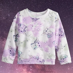 Jumping Beans Star Wars Kleinkind Mädchen Mandalorianer Kind Yoda Sweatshirt Größe 5T - Bild 1 von 1