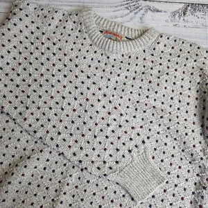 Suéter de Colección Adirondack Savile Row Para Hombres Grande Tejido Algodón Pullover Cabincore - Imagen 1 de 7