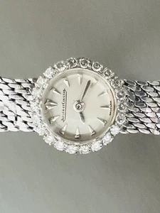 JAEGER Le COULTRE 18K Solid White Gold Diamond Lady’s Watch - Picture 1 of 24