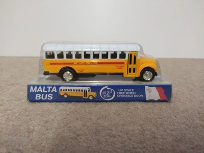 Classic Malta Bus Collectible Model , Toyotoys, Item 8549 , Leaf Malta , Diecast - Image 1 of 4