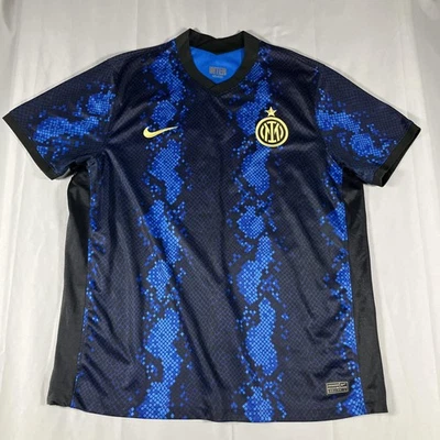 Camisa Inter de Milán Para Hombres XXL Azul Serie A Entrenador Asistente de Fútbol Nike Dri-FIT Foto 1 de 4