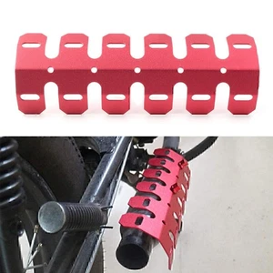 Red Motorrad Auspuff Rohr Hitzeschild Abdeckung Ferse Schutz Für Dirt Bike - Picture 1 of 10