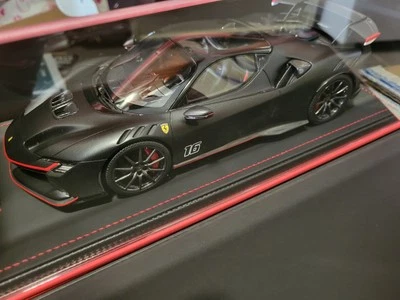 FERRARI SF90 XX STRADALE 1/18 Charles Leclerc 16 MR MODELS FE041SE3 Matt Black  - Immagine 1 di 4