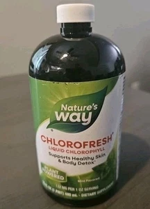 Nature's Way Chlorofresh, 16 fl oz Liquid Chlorophyll, Natural Mint Flavor  3/26 - Picture 1 of 4