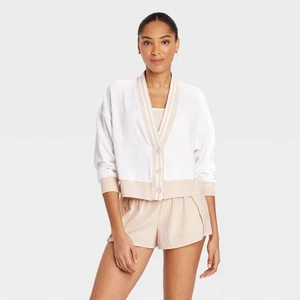 Women's Towel Terry Cardigan - JoyLab - Picture 1 of 9