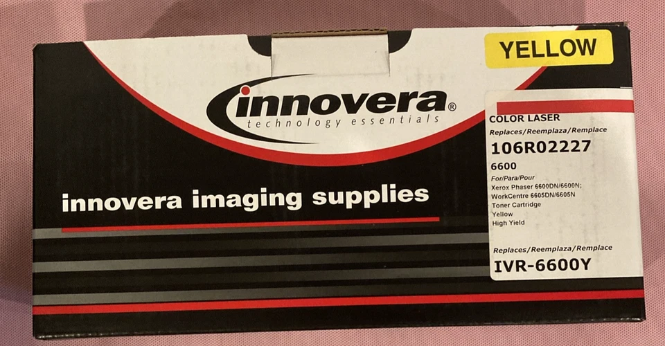 Tóner de alta capacidad Innovera 106R02227 para Phaser 6600, amarillo Foto 1 de 3