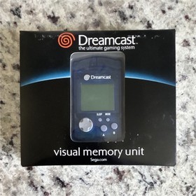 Dreamcast Visual Memory Unit VMU Memory Card Blue LCD Screen for Sega Dreamcast