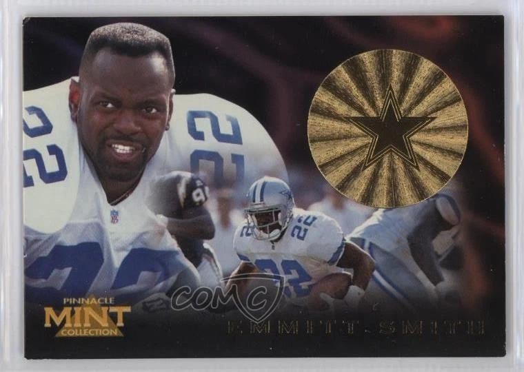 1996 Pinnacle Mint Collection Gold Emmitt Smith #15 HOF - Image 1 of 2