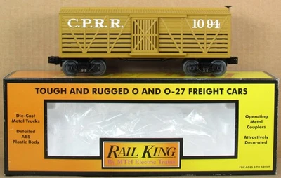 MTH Railking 30-7124 siglo XIX Central Pacífico Stock Car calibre O nuevo en caja Foto 1 de 3