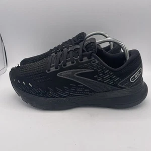 Brooks Running Shoes Men 8.5 Wide 2E Glycerine 20 Triple Black Ebony 1103822E020 - Picture 1 of 13