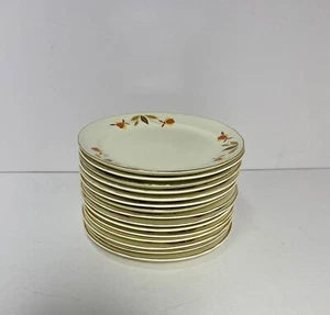 Vintage Hall Superior China Autumn Leaf Jewel Tea Set of 15 - 6" Bread Plate - Picture 1 of 7