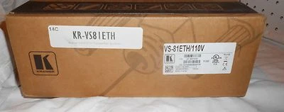 KRAMER TWISTED PAIR SWITCHER KR-VS81ETH  VS-81ETH/110V NIB PN 21-081010 - Image 1 of 4