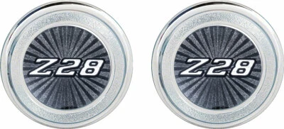 Juego emblema panel puerta interior REA 1980-1981 Chevrolet Camaro negro Z28 Foto 1 de 3