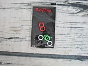 Body Rage multi color silicone rubber o ring body jewelry 0G - Picture 1 of 3