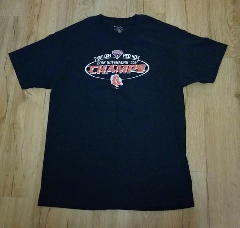 Pawtucket Red Sox 2012 Governors' Cup Champs T-Shirt men's size-Large New Cover