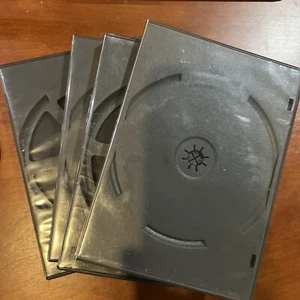 Qty = 4 Used Double DVD Cases. Undamaged - CHOOSE YOUR QUANTITY - Picture 1 of 9