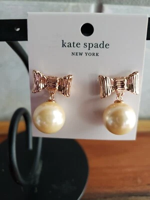 kate spade - all wrapped up in pearls - drop earrings - blush multi- NWT  C5 - Image 1 of 4