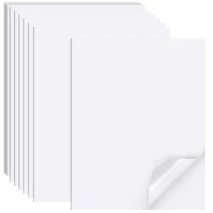Printable Sticker Paper for Inkjet Printer 40 Sheets 8.5inchesx11” Matte Stic... - Picture 1 of 7