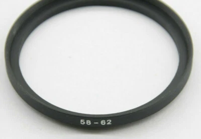 58-62 Step Up Ring - Metal - 58/62 - 58mm-62mm - NEW BULK - C1110 - Image 1 of 2