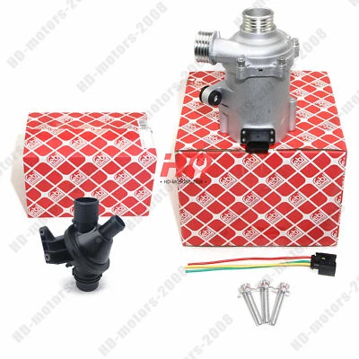 FEBI Electric Water Pump with Thermostat Kit For BMW 328i 528i 530xi 525xi X3 X5 - Image 1 of 4