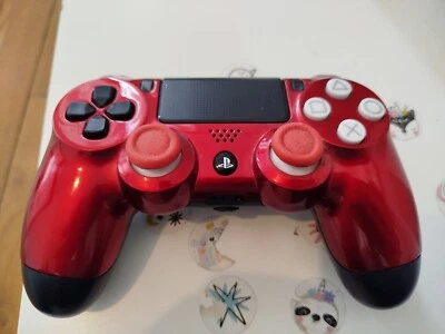CONTROLLER PS4 fps red rouge Sony playstation 4 gaming trigger manette - Photo 1/4