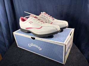 Callaway women’s golf shoes pink and white size 10 - Picture 1 of 14
