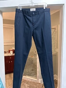 Men's Original Penguin Pants, 34x32, Navy Blue Slacks Classic Khaki - Picture 1 of 4
