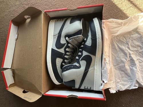 Scarpe Nike Terminator High Granite Dark Ossidian Sail da uomo taglia UK 8 5 SCATOLA DANNEGGIATA