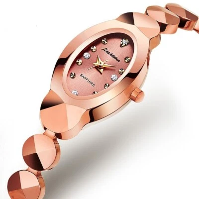 手表女士玫瑰金优雅时尚女士腕表防水钨 — 第 1/4 张图片