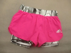 ADIDAS Size M (10-12) Girls Stretch Waist Lined Lightweight Athletic Shorts 164 - Picture 1 of 6